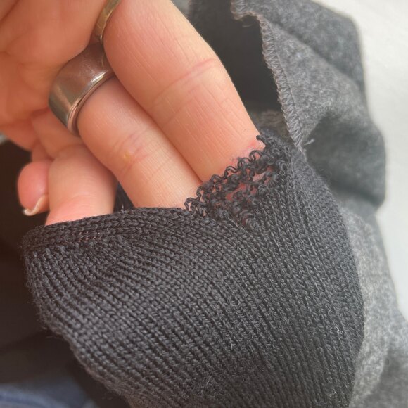 Comme Des Garcons Paneled Two Layer Cardigan Jacket Gray Size Medium - Picture 5 of 7